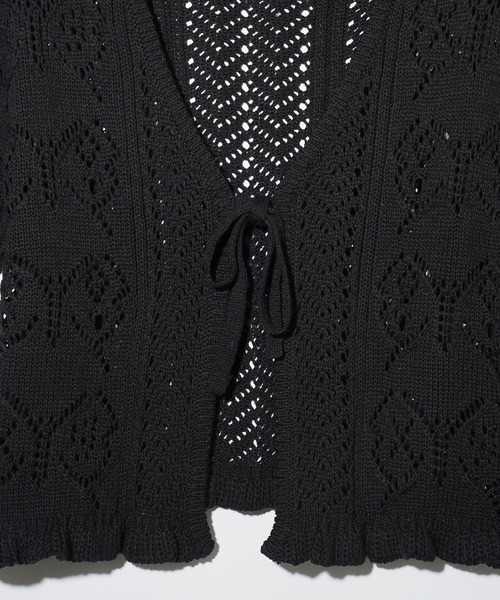 X-girl（エックスガール）の「BUTTERFLY CROCHET CARDIGAN