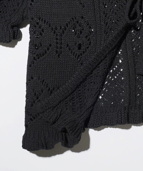 X-girl（エックスガール）の「BUTTERFLY CROCHET CARDIGAN（カーディガン/ボレロ・レディース・ブラック/オリーブ/ホワイト・ONE SIZE）」の16枚目の写真