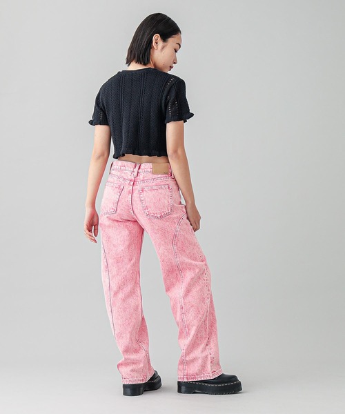 X-girl（エックスガール）の「BUTTERFLY CROCHET CARDIGAN（カーディガン/ボレロ・レディース・ブラック/オリーブ/ホワイト・ONE SIZE）」の10枚目の写真