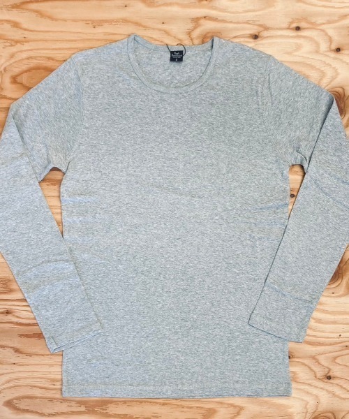 VIBGYOR(ヴィブジョー)の「フライス 長袖 クルーネック&Vネック(Tシャツ/カットソー・メンズ・グレー系その他/杢グレー/ブラック系その他/ブラック/ホワイト/ホワイト系その他・MEDIUM/LARGE)」の19枚目の写真