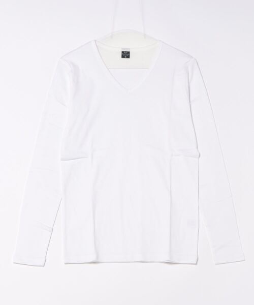 VIBGYOR(ヴィブジョー)の「フライス 長袖 クルーネック&Vネック(Tシャツ/カットソー・メンズ・グレー系その他/杢グレー/ブラック系その他/ブラック/ホワイト/ホワイト系その他・MEDIUM/LARGE)」の12枚目の写真