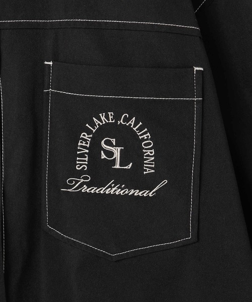 NICOLE CLUB（ニコル　クラブ）の「刺繍ワークシャツ（シャツ/ブラウス・レディース・ブラック/オフホワイト/ブルー・MEDIUM）」の9枚目の写真