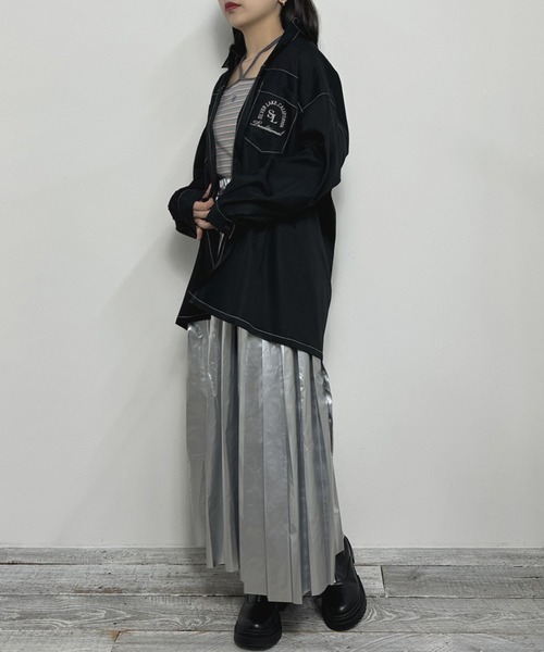 NICOLE CLUB（ニコル　クラブ）の「刺繍ワークシャツ（シャツ/ブラウス・レディース・ブラック/オフホワイト/ブルー・MEDIUM）」の18枚目の写真