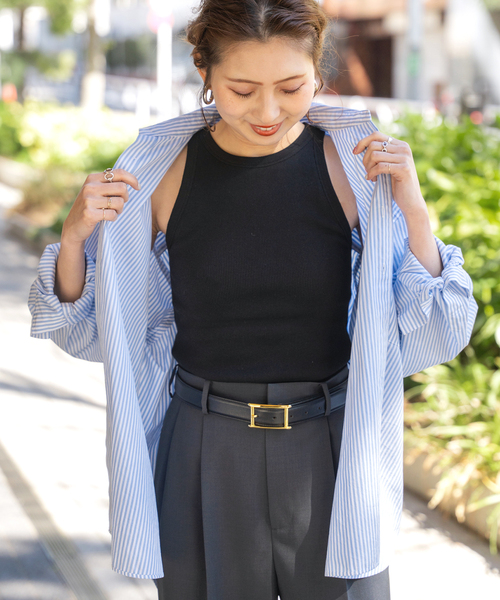 Spick & Span（スピックアンドスパン）の「カップ付きアメスリタンク（インナーウェア/肌着・レディース・チャコールグレー/ブラック/ベージュ/アイボリー/ベージュ系その他・36/38）」の8枚目の写真