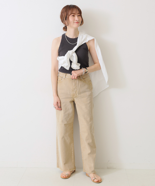 Spick & Span（スピックアンドスパン）の「カップ付きアメスリタンク（インナーウェア/肌着・レディース・チャコールグレー/ブラック/ベージュ/アイボリー/ベージュ系その他・36/38）」の16枚目の写真