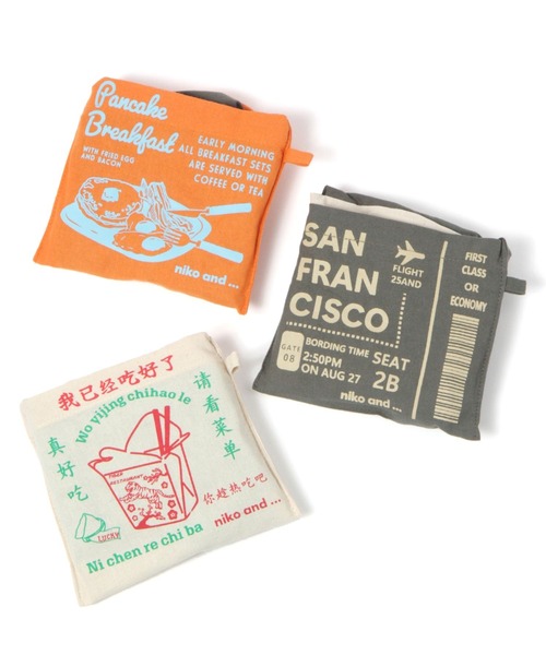 niko and...（ニコアンド）の「オリジナルパッカブルトートバッグ（トートバッグ・レディース・チャコール/オレンジ/グリーン/ナチュラル・0）」の19枚目の写真