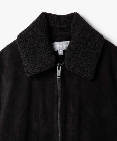 MICHAEL KORS（マイケルコース）の「CANNONBURY スエード ジャケット（ブルゾン・メンズ・ブラック・S/M/XS/L/XL）」の4枚目の写真