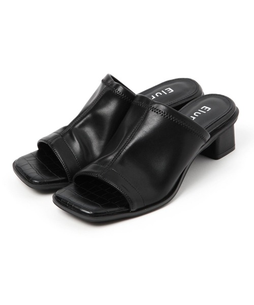 Elura（エルーラ）の「ふかふかFITストレッチミュール/109284（サンダル・レディース・アイボリー/ブラック・LARGE/SMALL/MEDIUM）」の8枚目の写真