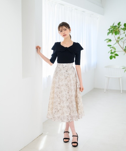 MISCH MASCH(ミッシュマッシュ)の「■2024春夏新作■ねじりリボンリブニット/MM428303(ニット/セーター・レディース・ブルー/ブラック/ピンク/レッド/ホワイト・フリ-)」の20枚目の写真