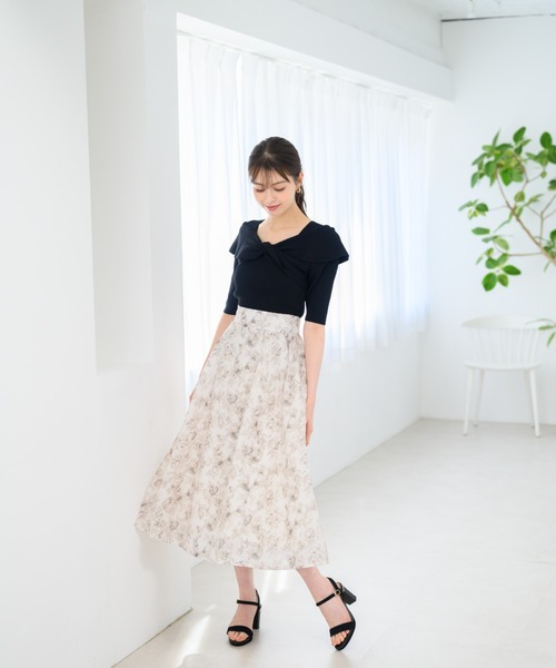 MISCH MASCH(ミッシュマッシュ)の「■2024春夏新作■ねじりリボンリブニット/MM428303(ニット/セーター・レディース・ブルー/ブラック/ピンク/レッド/ホワイト・フリ-)」の21枚目の写真