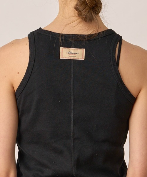 ALLUMER（アリュメール）の「コットンフライスアメリカンスリーブタンクトップ（タンクトップ・レディース・ブラック/ホワイト/キャメル・1）」の21枚目の写真