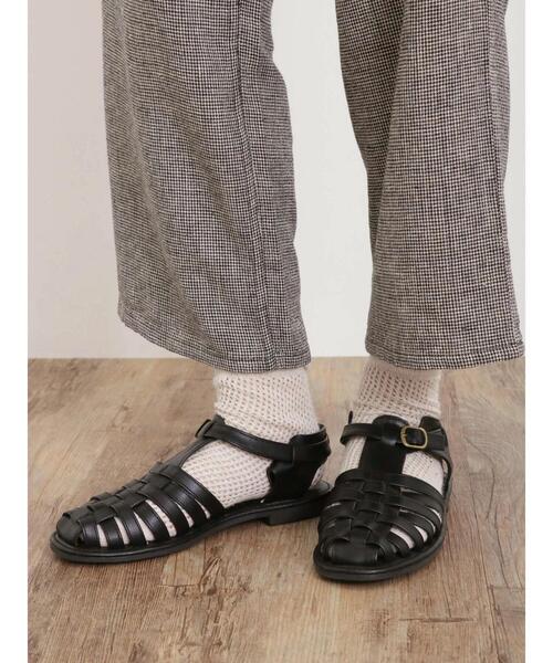 Samansa Mos2（サマンサ モスモス）の「【S/XLサイズ WEB限定】メッシュサンダル（サンダル・レディース・シルバー/ブラック・S/M/L/XL）」の2枚目の写真