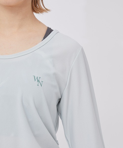 NERGY(ナージー)の「【UVケア】2wayドライタッチシアーロングTシャツ(Tシャツ/カットソー・レディース・ホワイト/ライトグリーン/チャコールグレー・FREE)」の17枚目の写真