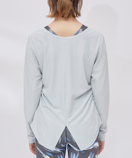 NERGY(ナージー)の「【UVケア】2wayドライタッチシアーロングTシャツ(Tシャツ/カットソー・レディース・ホワイト/ライトグリーン/チャコールグレー・FREE)」の20枚目の写真