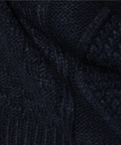 SEVENDAYS=SUNDAY(セブンデイズサンデイ)の「アラン編ニット プルオーバー(ニット/セーター・レディース・レッド/オフホワイト/ネイビー・MEDIUM/LARGE)」の4枚目の写真