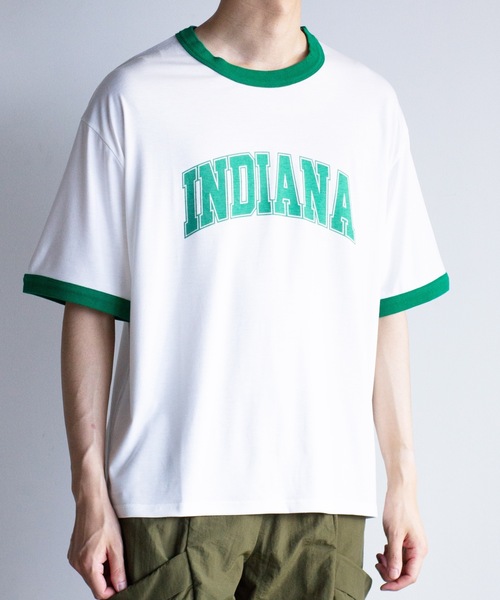 Magine(マージン)の「【SELECT】IR:INDIANAリンガーTEE(Tシャツ/カットソー・メンズ・サックスブルー/アッシュ/ベージュ/ホワイト・L/M)」の6枚目の写真