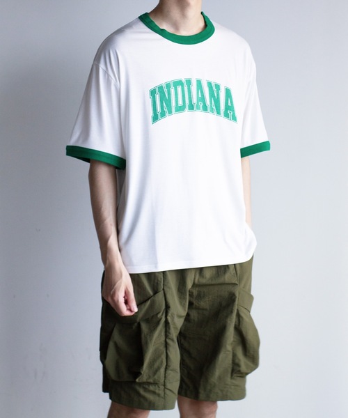 Magine(マージン)の「【SELECT】IR:INDIANAリンガーTEE(Tシャツ/カットソー・メンズ・サックスブルー/アッシュ/ベージュ/ホワイト・L/M)」の7枚目の写真
