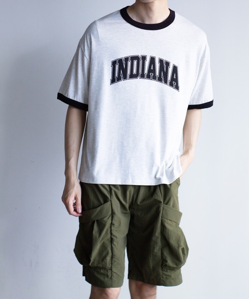 Magine(マージン)の「【SELECT】IR:INDIANAリンガーTEE(Tシャツ/カットソー・メンズ・サックスブルー/アッシュ/ベージュ/ホワイト・L/M)」の9枚目の写真