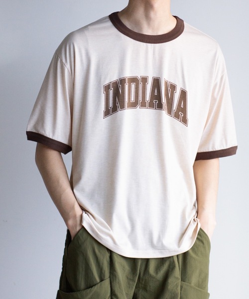 Magine(マージン)の「【SELECT】IR:INDIANAリンガーTEE(Tシャツ/カットソー・メンズ・サックスブルー/アッシュ/ベージュ/ホワイト・L/M)」の14枚目の写真