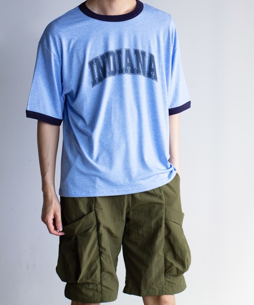 Magine(マージン)の「【SELECT】IR:INDIANAリンガーTEE(Tシャツ/カットソー・メンズ・サックスブルー/アッシュ/ベージュ/ホワイト・L/M)」の16枚目の写真
