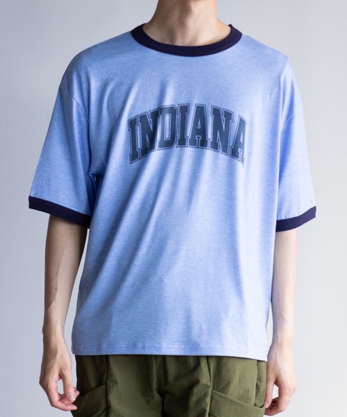 Magine(マージン)の「【SELECT】IR:INDIANAリンガーTEE(Tシャツ/カットソー・メンズ・サックスブルー/アッシュ/ベージュ/ホワイト・L/M)」の17枚目の写真