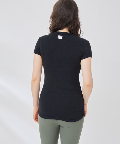 NERGY（ナージー）の「【BORDERS at BALCONY】RIB Tシャツ（Tシャツ/カットソー・レディース・ベージュ/ホワイト/ブラック・M）」の21枚目の写真