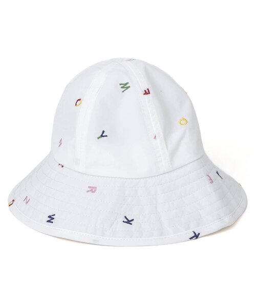 apres les cours(アプレレクール)の「刺繍ベビーハット(ハット・キッズ・ピンク/オフホワイト・46/48)」の4枚目の写真