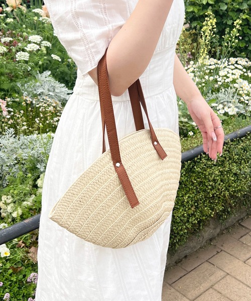 apres jour(アプレジュール)の「ストローバッグ【ZOZOTOWN限定アイテム】(かごバッグ・レディース・ブラウン系その他/ベージュ系その他・FREE)」の8枚目の写真