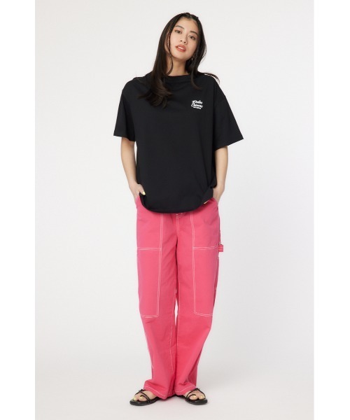 RODEO CROWNS WIDE BOWL（ロデオクラウンズワイドボウル）の「SUMMER FLOWER Tシャツ（Tシャツ/カットソー・レディース・ホワイト/ライトカーキ/ライトピンク/ブラック・FREE）」の8枚目の写真