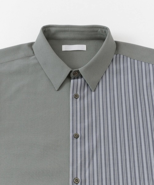 ストライプブロッキングシャツ【新品】 Chico（チコ）の「ストライプブロッキングシャツ（シャツ/ブラウス