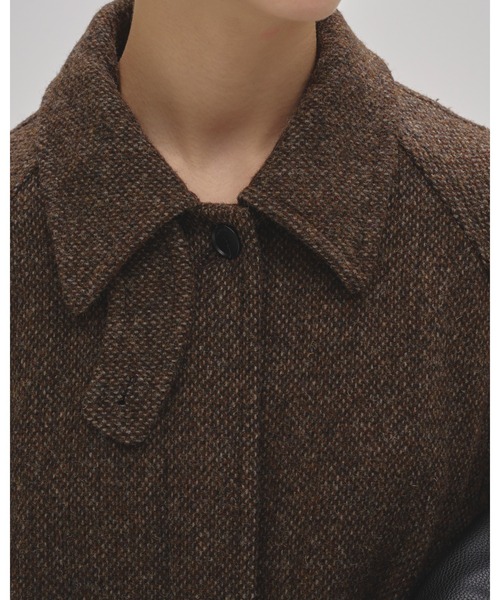TODAYFUL(トゥデイフル)の「Mixwool Raglan Coat(ステンカラーコート・レディース・チョコ・38inch/36inch)」の18枚目の写真