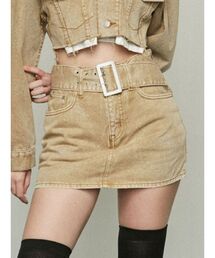 EMODA | ワイドベルトデニムスカート(デニムスカート)