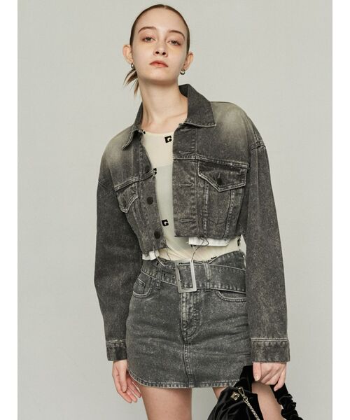 EMODA（エモダ）の「ワイドベルトデニムスカート（デニムスカート・レディース・ブルー/ベージュ/ブラック・SMALL/MEDIUM）」の11枚目の写真