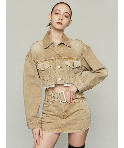 EMODA（エモダ）の「ワイドベルトデニムスカート（デニムスカート・レディース・ブルー/ベージュ/ブラック・SMALL/MEDIUM）」の8枚目の写真