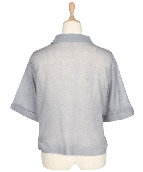 1716A 美品 イエナ 24SS 5分袖カーディガン パフスリーブ シアー 1716A 美品 イエナ 24SS 5分袖カーディガン パフスリーブ シアー