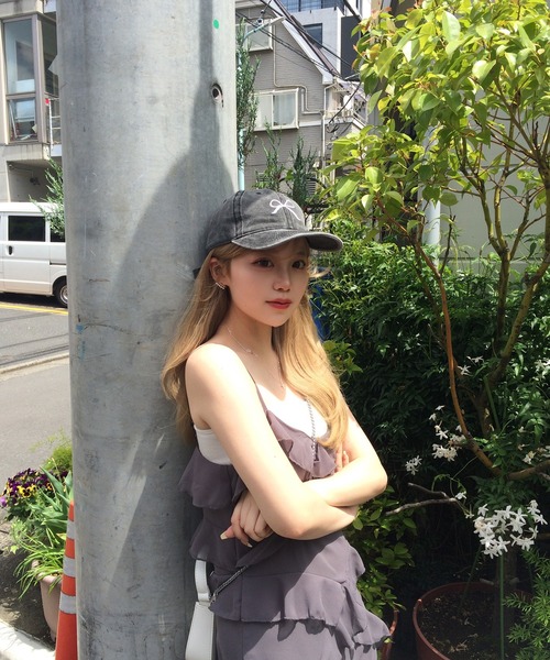 RiLi(リリ)の「シフォンフリルキャミワンピ【RL】(ワンピース・レディース・チャコールグレー・FREE)」の9枚目の写真
