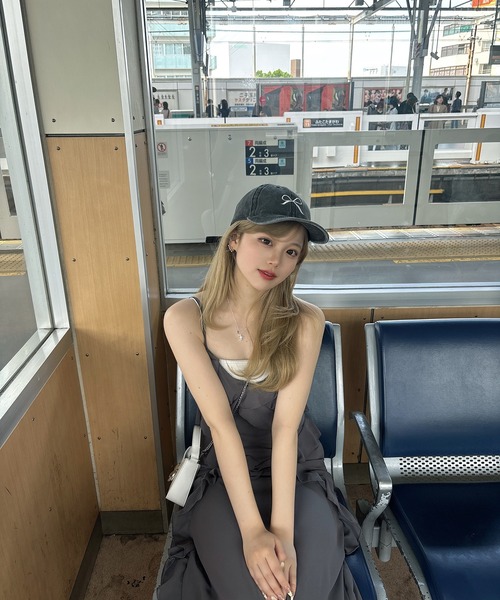 RiLi(リリ)の「シフォンフリルキャミワンピ【RL】(ワンピース・レディース・チャコールグレー・FREE)」の8枚目の写真