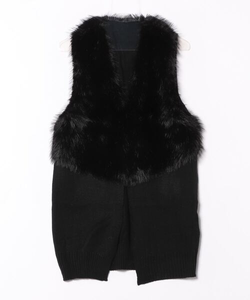 INTERPLANET（インタープラネット）の「フェイクファー切替ロングジレ