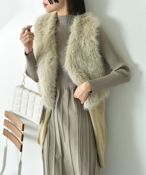 エンバ✩EMBA✩シェアードミンク✩ロングジレ✩ロングベスト✩ファーベスト✩軽い 2025年最新】ミンク ベスト エンバの人気アイテム - メルカリ