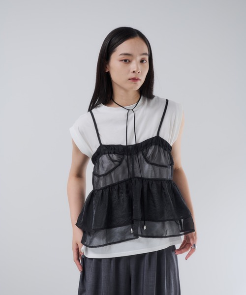 tシャツ オーガンジーシアビスチェ レディース Limue tシャツ オーガンジーシアビスチェ レディース : ZOZOTOWN