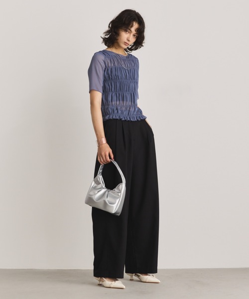 Aunt Marie's（アントマリーズ）の「タックスクエアハンドバッグ/ミニショルダーバッグ（ハンドバッグ・レディース・レッド/イエロー/シルバー/ブラック・FREE）」の17枚目の写真