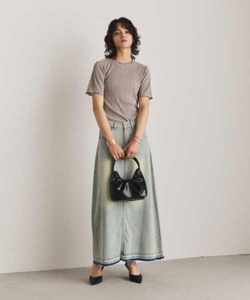 Aunt Marie's（アントマリーズ）の「タックスクエアハンドバッグ/ミニショルダーバッグ（ハンドバッグ・レディース・レッド/イエロー/シルバー/ブラック・FREE）」の11枚目の写真