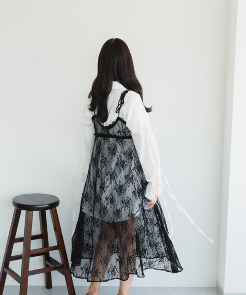 fupel（フぺル）の「レースリボンキャミワンピース（ワンピース）」 - WEAR