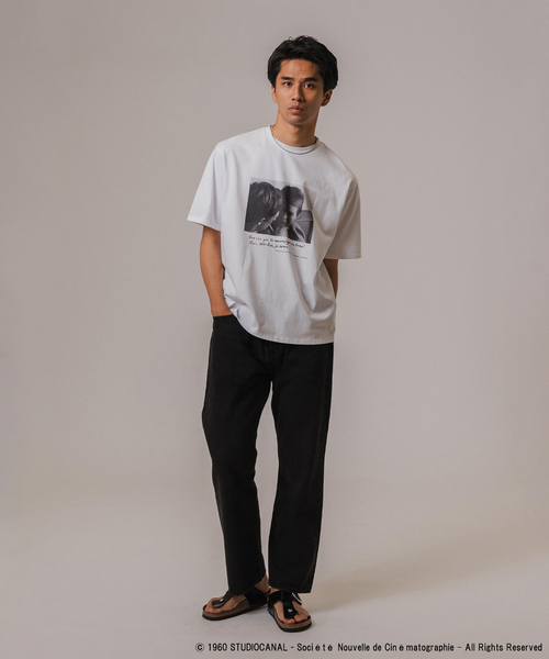 EDIFICE（エディフィス）の「Jean-Luc Godard LE CINEMA Tシャツ（Tシャツ/カットソー・メンズ・ホワイト系その他/ホワイト×ホワイト/ホワイト・LARGE/MEDIUM）」の9枚目の写真