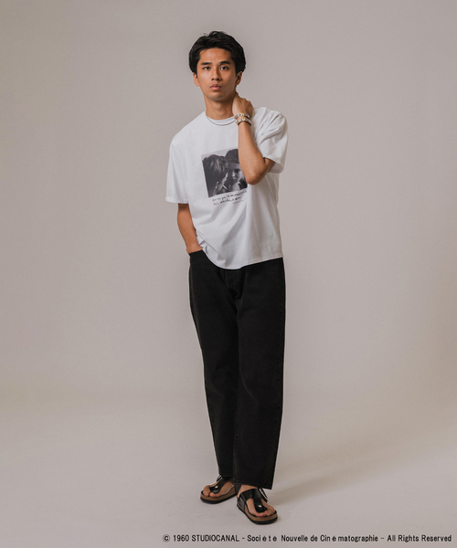 EDIFICE（エディフィス）の「Jean-Luc Godard LE CINEMA Tシャツ（Tシャツ/カットソー・メンズ・ホワイト系その他/ホワイト×ホワイト/ホワイト・LARGE/MEDIUM）」の10枚目の写真