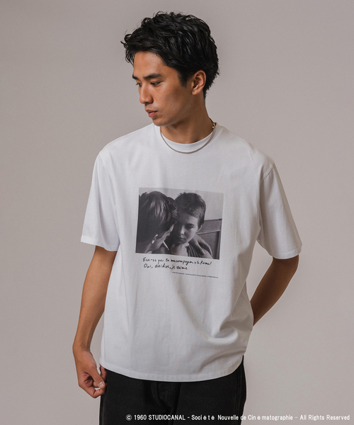 EDIFICE（エディフィス）の「Jean-Luc Godard LE CINEMA Tシャツ（Tシャツ/カットソー・メンズ・ホワイト系その他/ホワイト×ホワイト/ホワイト・LARGE/MEDIUM）」の16枚目の写真