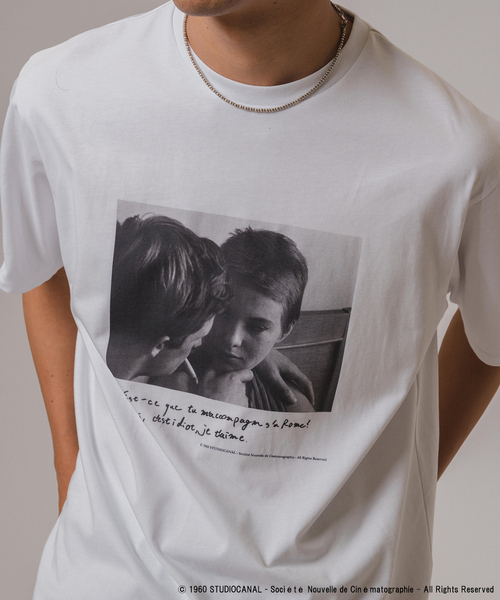 EDIFICE（エディフィス）の「Jean-Luc Godard LE CINEMA Tシャツ（Tシャツ/カットソー・メンズ・ホワイト系その他/ホワイト×ホワイト/ホワイト・LARGE/MEDIUM）」の18枚目の写真