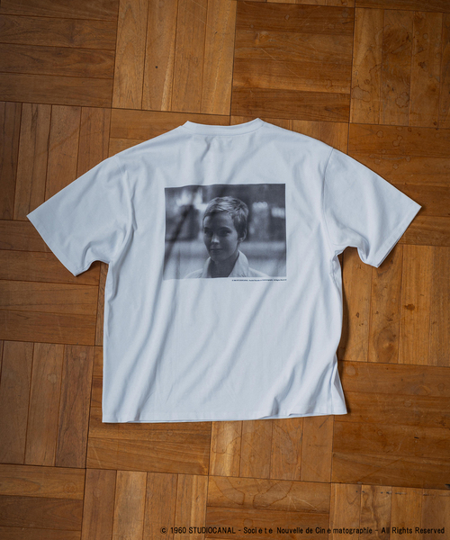 EDIFICE（エディフィス）の「Jean-Luc Godard LE CINEMA Tシャツ（Tシャツ/カットソー・メンズ・ホワイト系その他/ホワイト×ホワイト/ホワイト・LARGE/MEDIUM）」の19枚目の写真