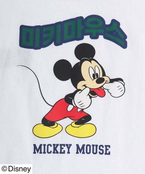 Disney(ディズニー)の「「ユニセックス」Disney(ディズニー)ミッキーマウスキャラクタープリント ハングルロゴTシャツ/半袖プルオーバー(Tシャツ/カットソー・レディース・ブラック/ブラック系その他/ホワイト/ホワイト系その他・M/L)」の20枚目の写真