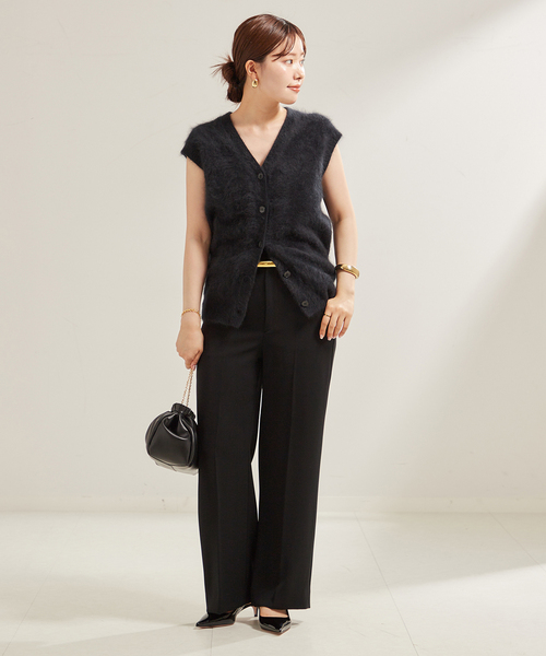 plage（プラージュ）の「Fur ベスト（ニット/セーター・レディース・ブラック/アイボリー・FREE）」の15枚目の写真